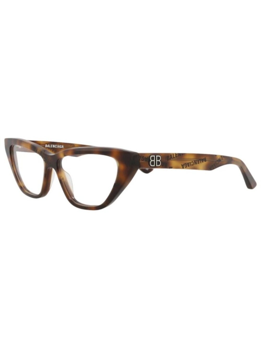 New Balenciaga Women's Eyeglasses Cat Eye Acetate Frame Havana Havana
